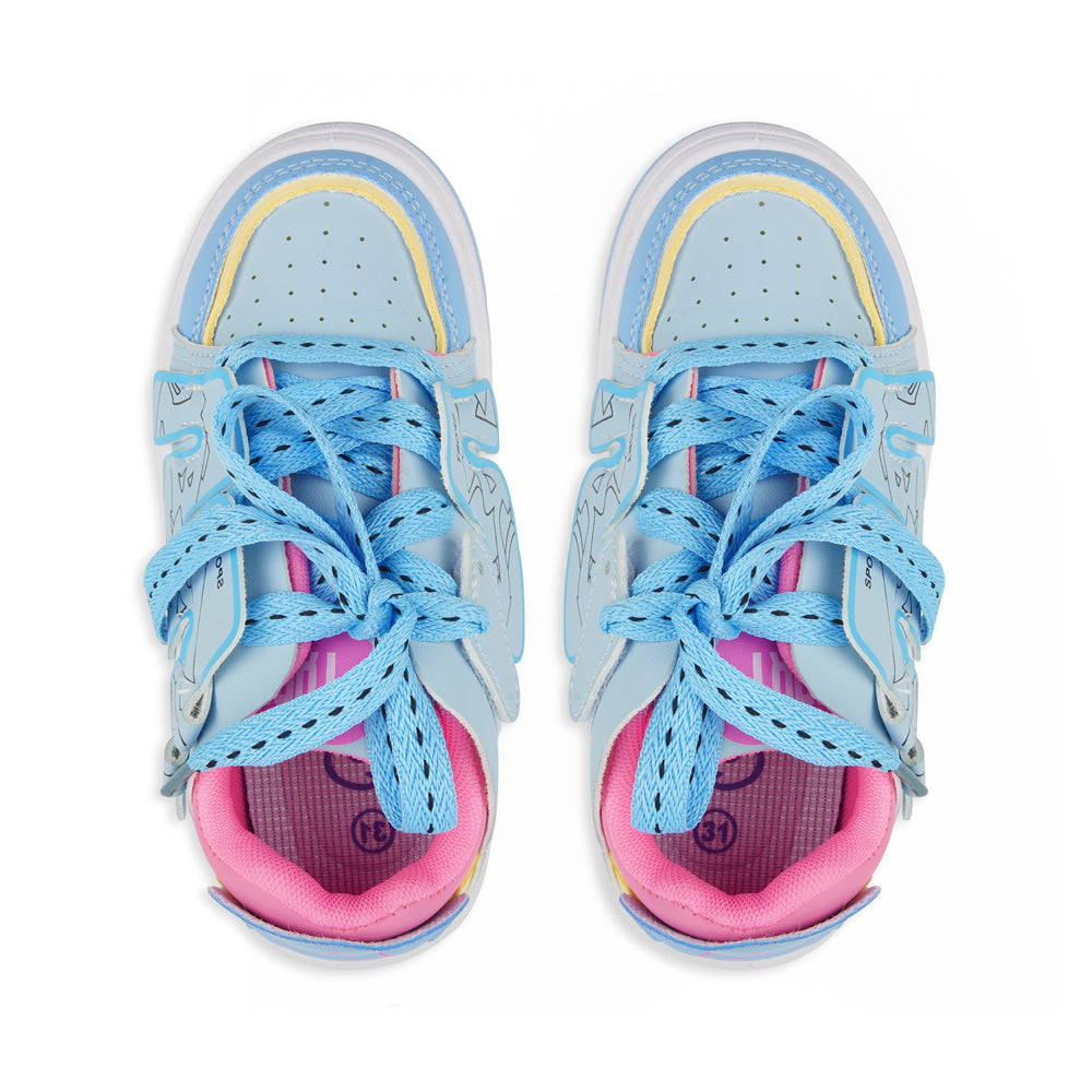 Girls Chunky Sneakers with Supporting Walls - Blue