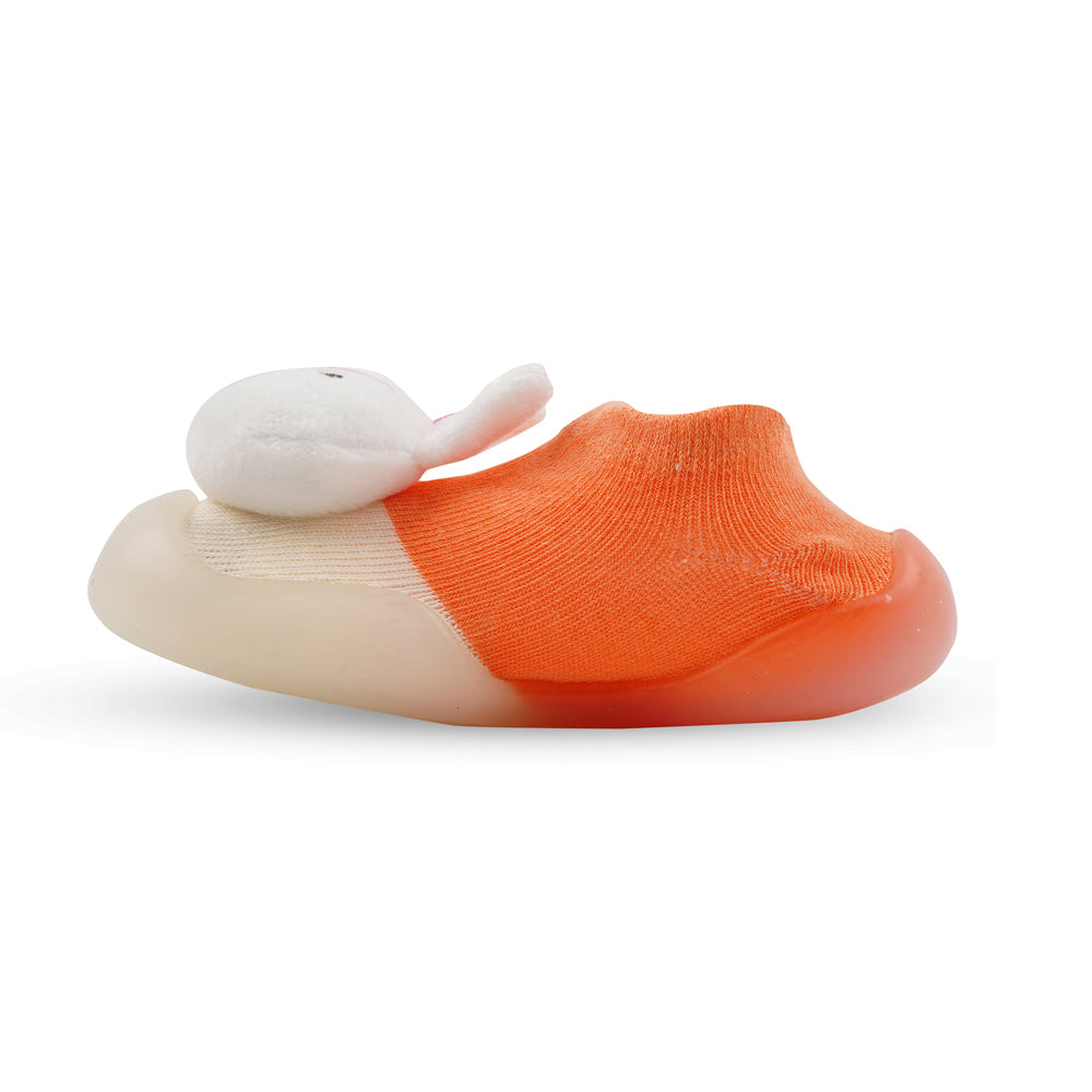 Sock Shoes for Infants with Cartoon Character - Orange